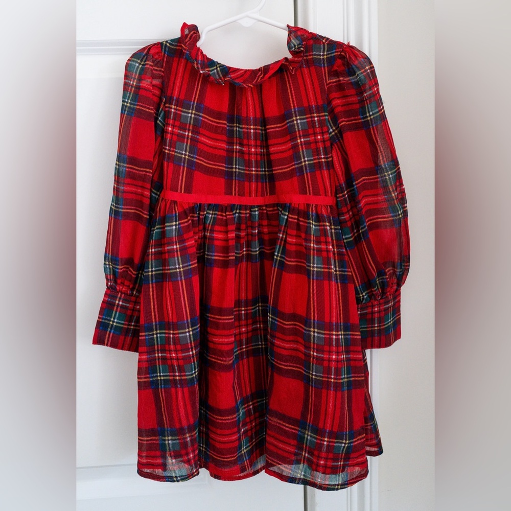 JANIE AND JACK Plaid Chiffon Dress. Size 4